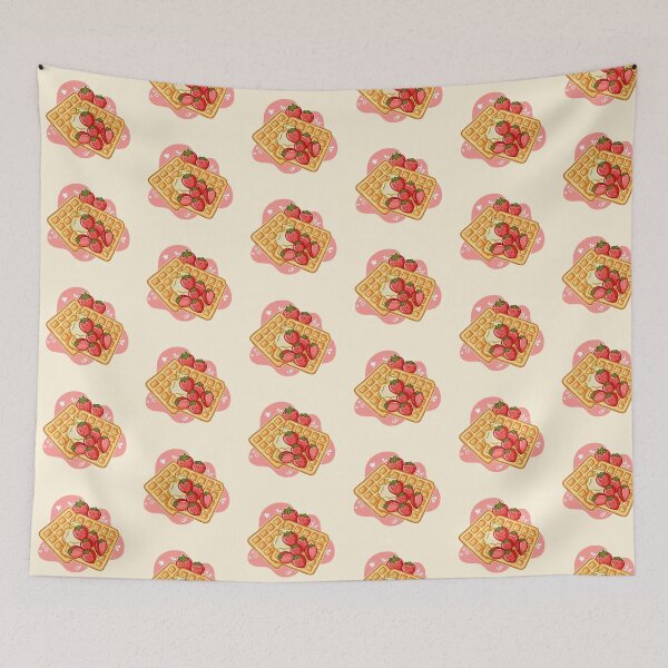 Item preview, Strawberry Waffle Bliss – Sweet Brunch Vibes designed and sold by TheRightNotes.