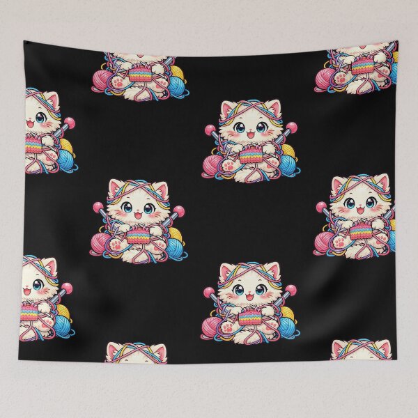 Item preview, Knitting Cat designed and sold by Iail Ioa.