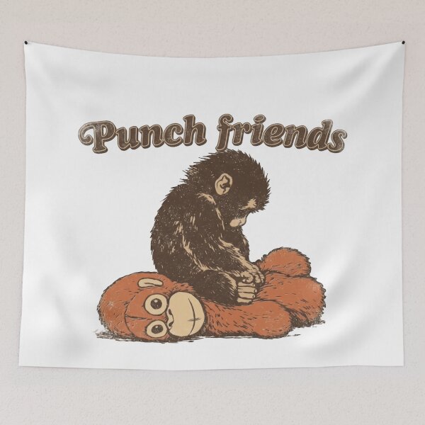 Item preview, Punch Friends The Monkey designed and sold by SkeletonsDanger.