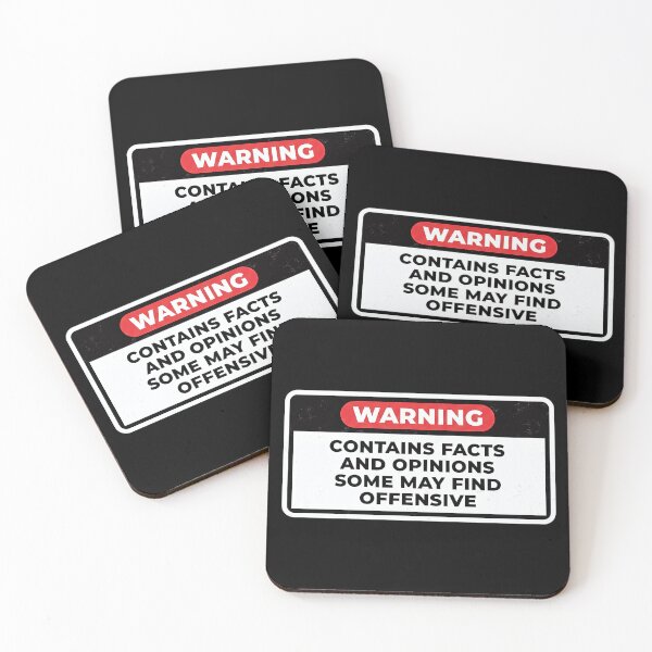 Item preview, WARNING CONTAINS FACTS AND OPINIONS  designed and sold by FaunaJam.