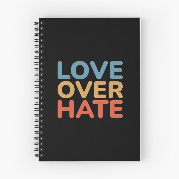 Item preview, Love Over Hate - Positive Inspirational Message designed and sold by Shape Snip Studio.