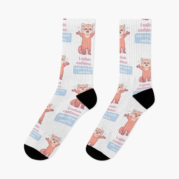 Item preview, Red Panda Radiating Confidence Illustration in Pastel Colors designed and sold by Zatch-Bell.