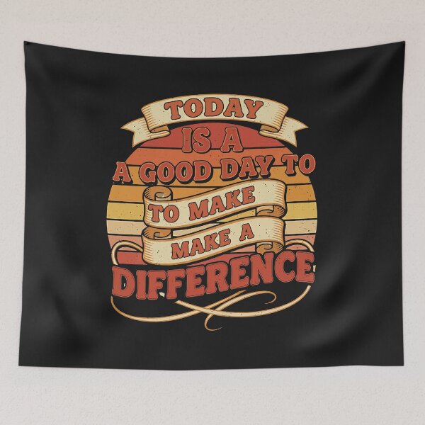 Item preview, Vintage Sunset Today Is A Good Day To Make A Difference Quote designed and sold by graphixpolash.