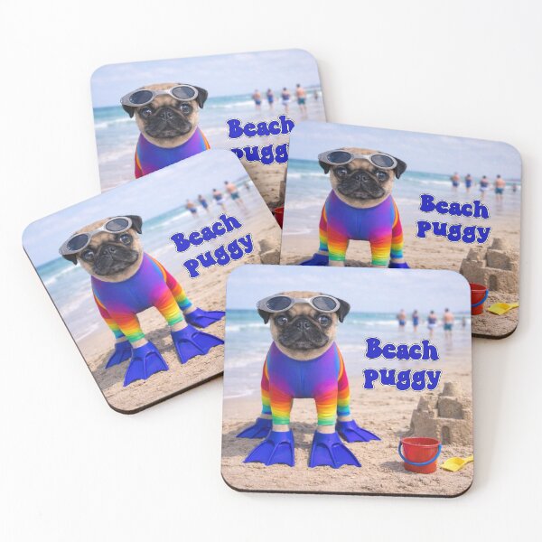 Item preview, Beach Puggy! designed and sold by MissTerryWoman.