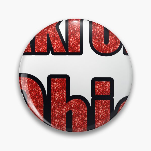 Item preview, Akron Ohio City Name With Red Rhinestone designed and sold by TheIconSmith.