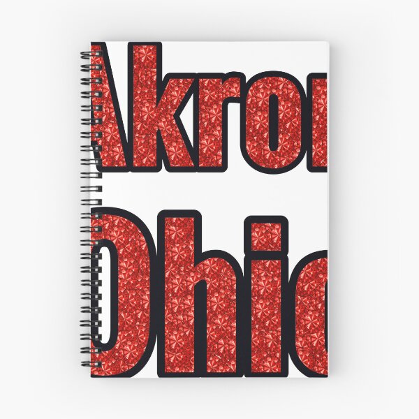Item preview, Akron Ohio City Name With Red Rhinestone designed and sold by TheIconSmith.