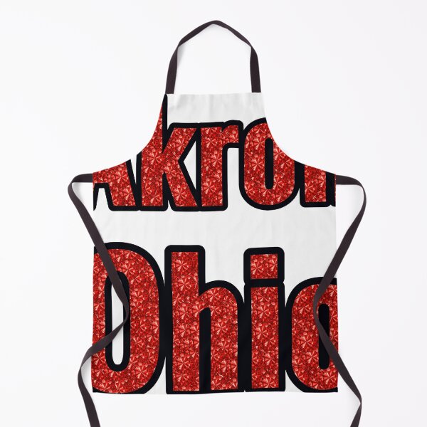 Item preview, Akron Ohio City Name With Red Rhinestone designed and sold by TheIconSmith.