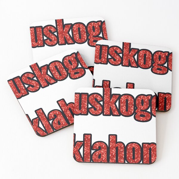 Item preview, Muskogee Oklahoma City Name With Red Rhinestone designed and sold by TheIconSmith.