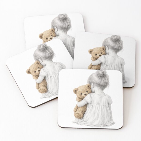 Item preview, innocence- little girl hugging teddybear  designed and sold by Artemdesigners.