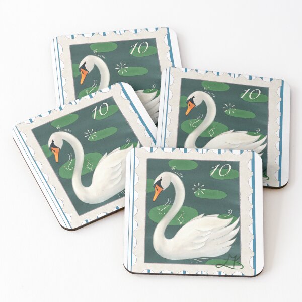 Item preview, Letter Stamp 1: The Swan designed and sold by WiltedPalette.
