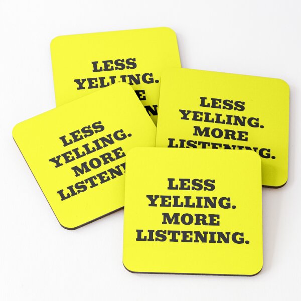 Item preview, Less Yelling More Listening Civic Message Design designed and sold by WakeNBake-Tees.
