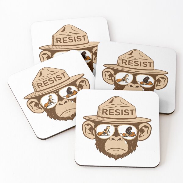 Item preview, Punch The Monkey Resist designed and sold by SkeletonsDanger.