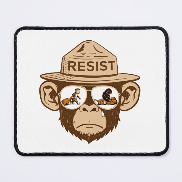 Item preview, Punch The Monkey Resist designed and sold by SkeletonsDanger.