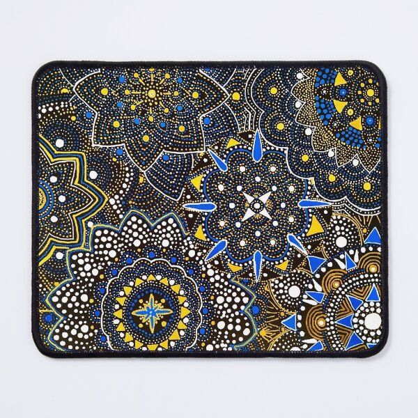 Artikelvorschau, Mandala Blau-Gold entworfen und verkauft von SanScho69.