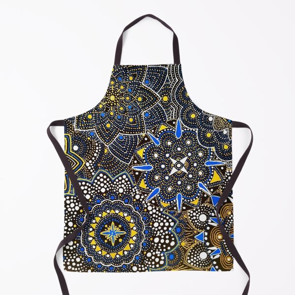 Artikelvorschau, Mandala Blau-Gold entworfen und verkauft von SanScho69.
