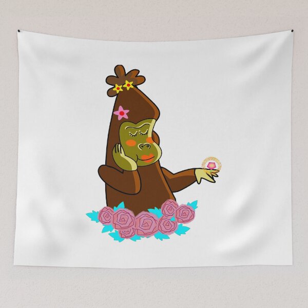 Item preview, Blossom Queen Gorilla: The Enchanted Dreamer designed and sold by Mimick-deco.