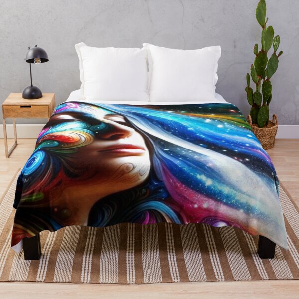 Item preview, Mystic Woman – Cosmic Dreamscape Illustration designed and sold by Dogandesighn.