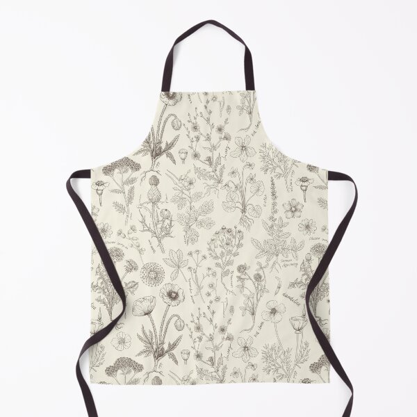 Item preview, Wildflowers collage/ off white and umber designed and sold by Katerina Mitkova Kirilova.