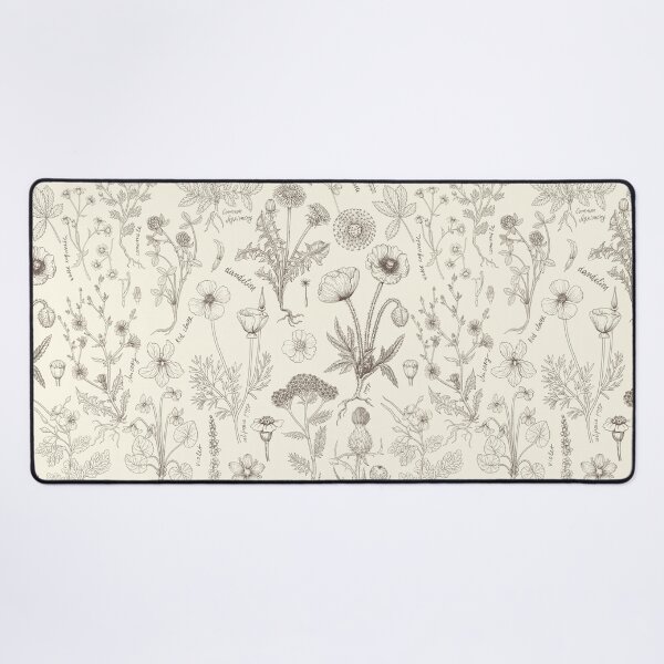 Item preview, Wildflowers collage/ off white and umber designed and sold by Katerina Mitkova Kirilova.