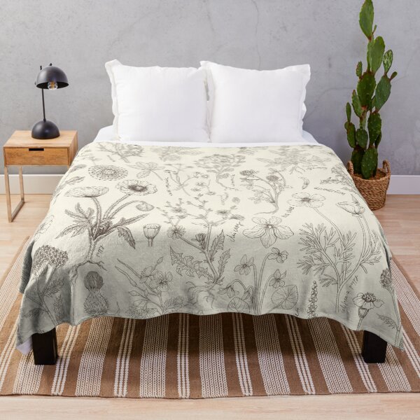 Item preview, Wildflowers collage/ off white and umber designed and sold by Katerina Mitkova Kirilova.