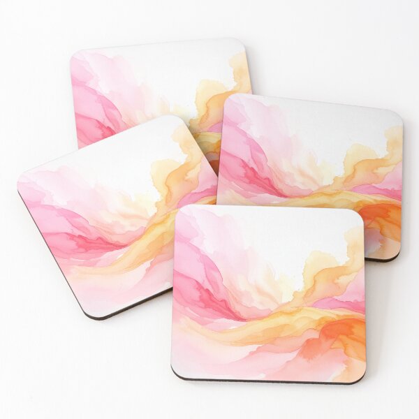 Item preview, Pink & Orange Flow – Abstract Alcohol Ink Art designed and sold by katifinell.