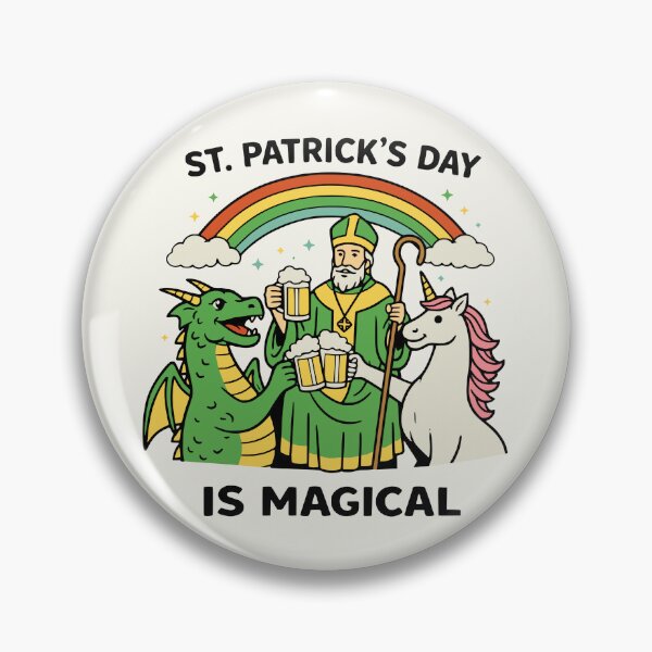 Artikelvorschau, Magisches St. Patrick's Day Einhorn-Drachen-Bier entworfen und verkauft von Imaginationbeyond.