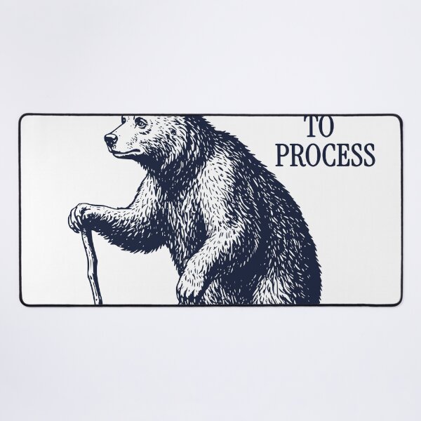 Item preview, Taking a Moment to Process Bear – Vintage Engraved Introvert Bear Illustration designed and sold by TeeVerse27.