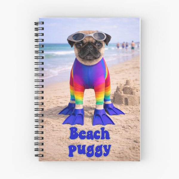 Item preview, Beach Puggy! designed and sold by MissTerryWoman.