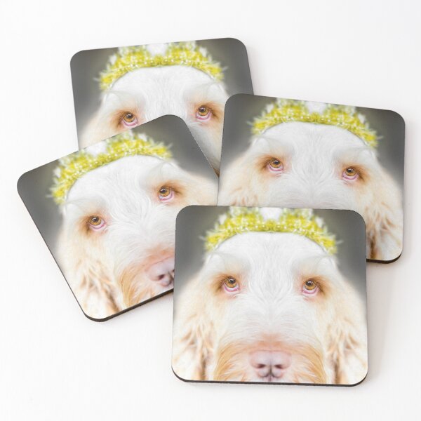 Item preview, Italian Spinone Festive Regal Gaze by heidiannemorris © designed and sold by FOLK ART FUSION by heidiannemorris.