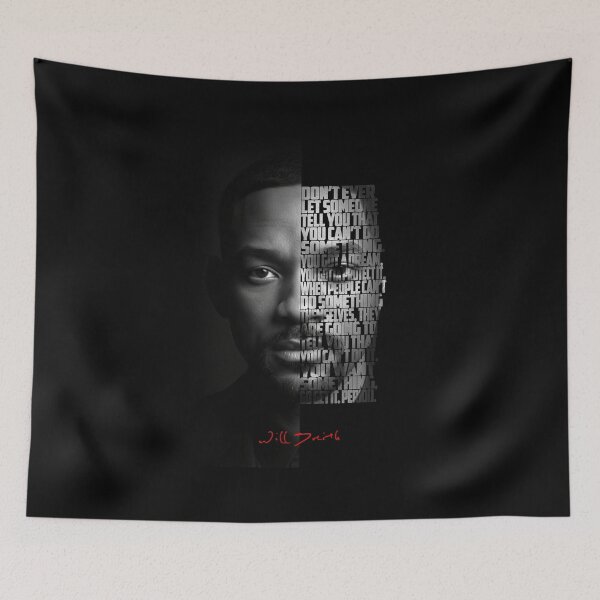 Item preview, Will Smith Split Face Poster designed and sold by Enea Kelo.