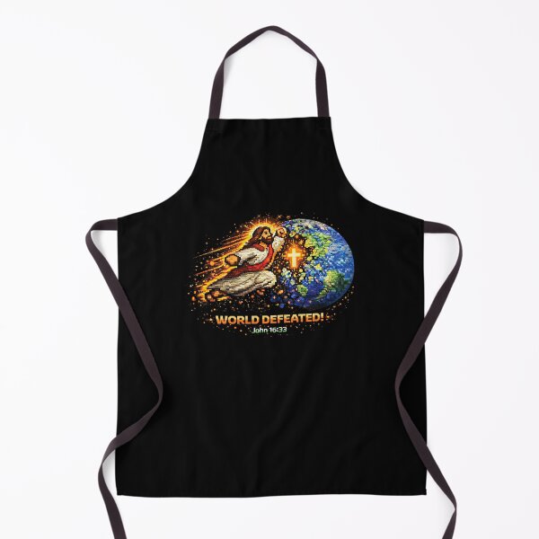 Item preview, World Defeated John 16:33 Gamer Christian Video Game designed and sold by najaks.
