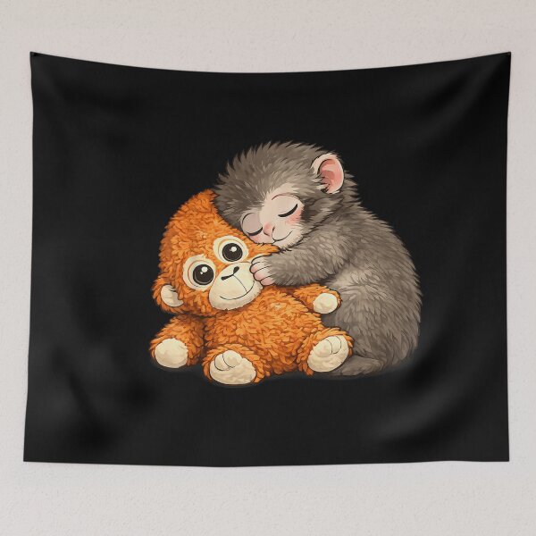 Item preview, Punch The Monkey Cuddling Stuffed Animal Meme Viral Internet designed and sold by Hoahip.