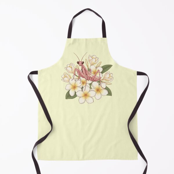 Item preview, Pink Orchid Mantis and Tropical Plumeria Illustration designed and sold by BirdsnStuff.