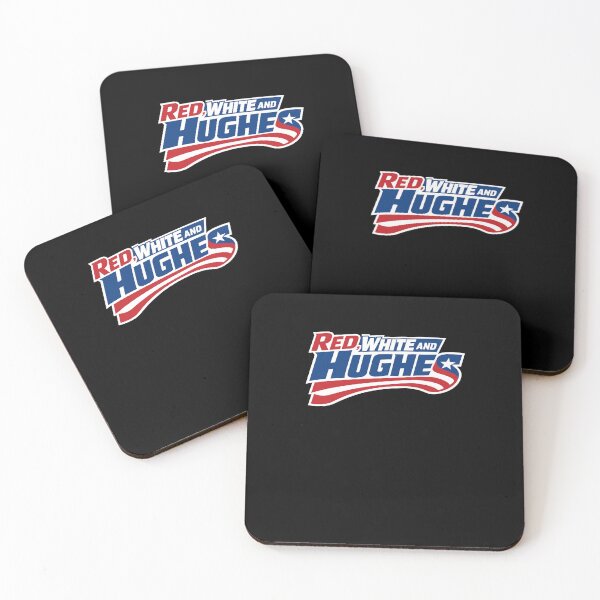 Artikelvorschau, Red White And Hughes - Jack Hughes Hockey 2026 entworfen und verkauft von najaks.