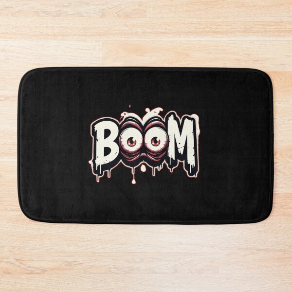 Item preview, Boom – Full of Fear Lettering with Eyes | Funny Cartoon Design designed and sold by Mosogoloso.