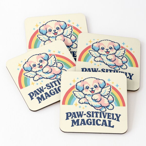 Item preview, Pawsitively Magical Cute Flying Puppy Rainbow  designed and sold by Imaginationbeyond.