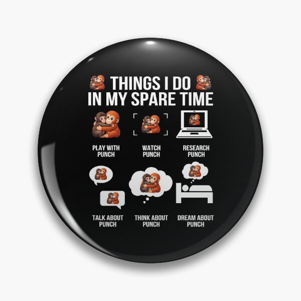 Item preview, Things I Do in My Spare Time Punch Monkey Lover Humor designed and sold by najaks.
