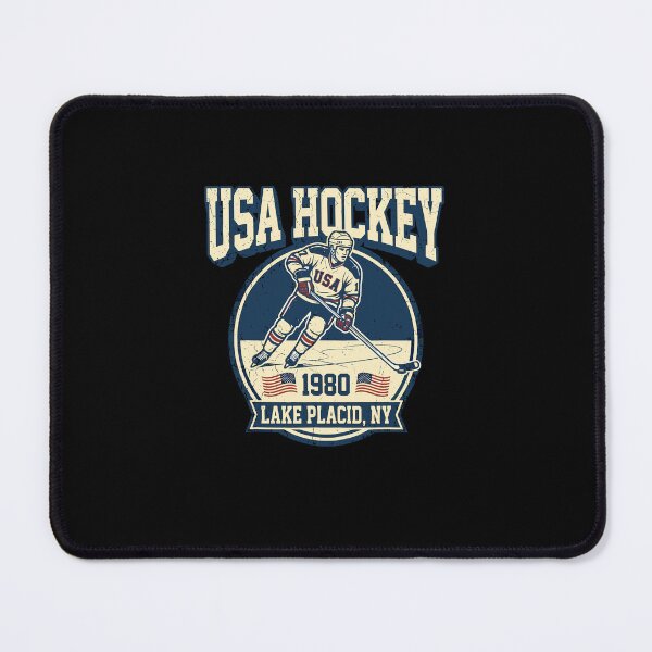 Item preview, USA Hockey 1980 Lake Placid NY Patriotic Hockey Player Fan designed and sold by najaks.