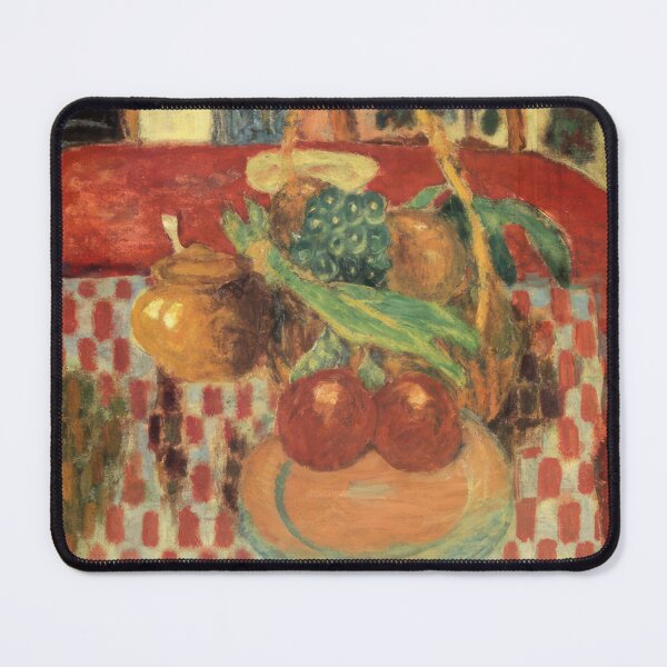 Item preview, Basket and Plate of Fruit on a Red Checkered Tablecloth 1939 - Pierre Bonnard designed and sold by nebelimr.