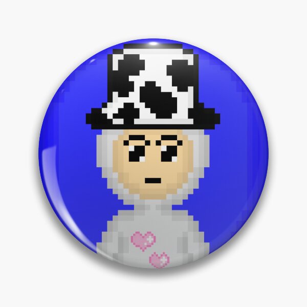 Item preview, Retro Pixel Avatar with Cow Print Bucket Hat designed and sold by DesignArtist.ia.