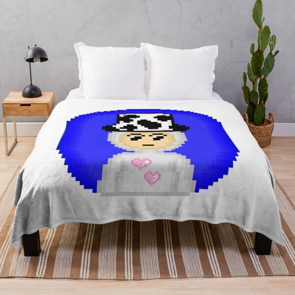 Item preview, Retro Pixel Avatar with Cow Print Bucket Hat designed and sold by DesignArtist.ia.