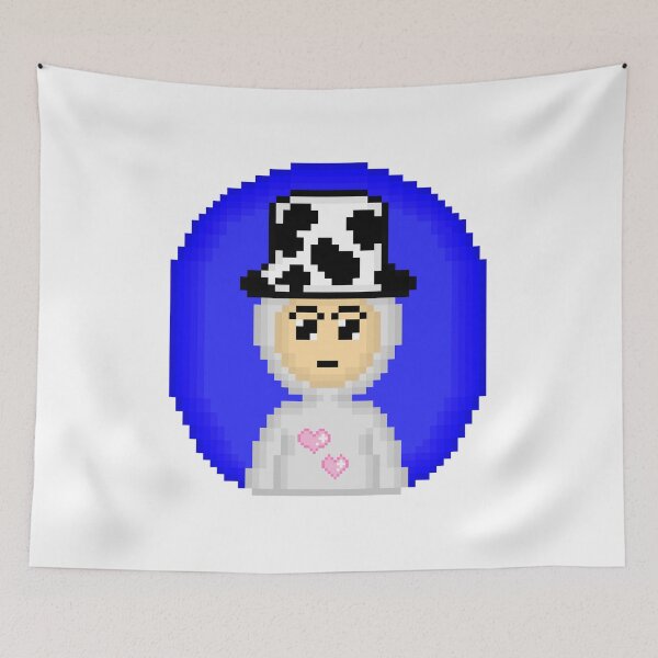 Item preview, Retro Pixel Avatar with Cow Print Bucket Hat designed and sold by DesignArtist.ia.
