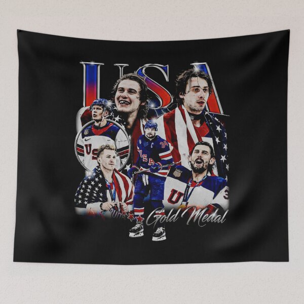 Artikelvorschau, Jack Hughes, USA Hockey, Jack Hughes' Golden Goal entworfen und verkauft von CLOUDYMOODS.