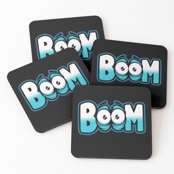 Item preview, Boom – Colorful Lettering with Eyes | Stylish Cartoon Design designed and sold by Mosogoloso.