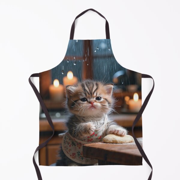 Item preview, Cute Kitten Literally Making Biscuits Baking Rainy Day designed and sold by Jaani-T.