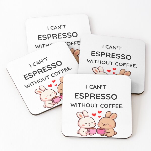 Item preview, Cute Coffee Pun Bunny Illustration designed and sold by jyotsanafinds.