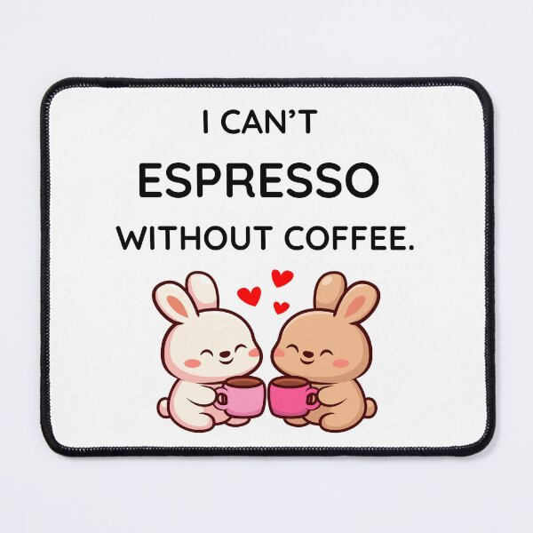 Item preview, Cute Coffee Pun Bunny Illustration designed and sold by jyotsanafinds.