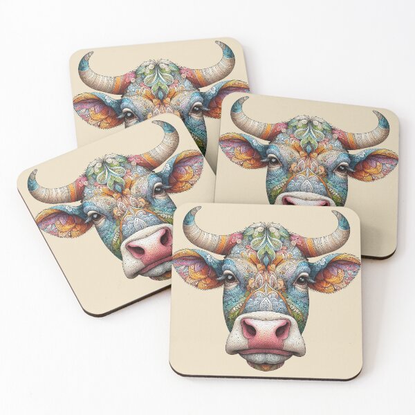 Item preview, Zentangle Cow Dreams designed and sold by Vanich-Panich.
