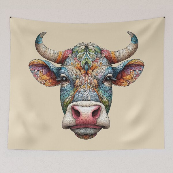 Item preview, Zentangle Cow Dreams designed and sold by Vanich-Panich.