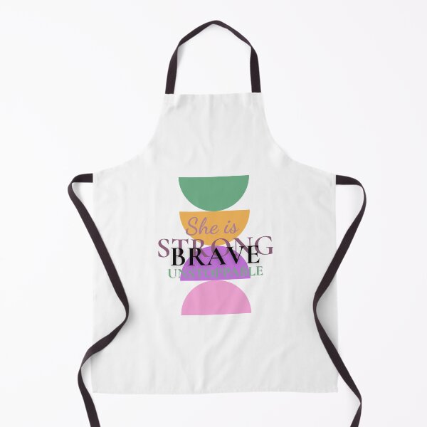 Item preview, She is Strong Brave Unstoppable — Women's Day · Feminist Quote · 8 March designed and sold by Folio & Flow.